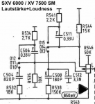 Lautstärkeregelung im SXV 6000, Schaltbild